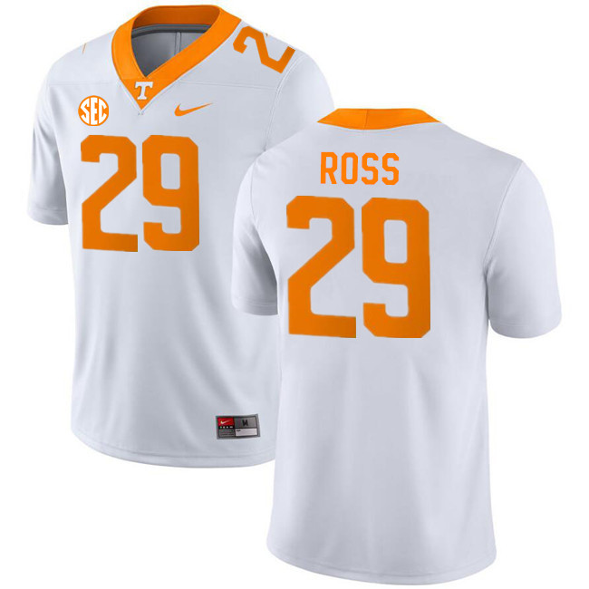 Men #29 Jordan Ross Tennessee Volunteers College Football Jerseys Stitched-White